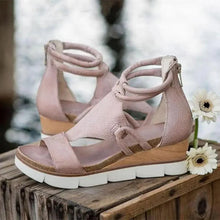 Load image into Gallery viewer, Stylish Women Zipper Sandals Fashion Summer Elegant Non Slip High Womens Sandals