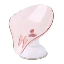 Load image into Gallery viewer, Suction Cup Soap Dish Holder Leaf-Shape Self-Draining Soap Saver Box Not Punched for Shower Bathroom Kitchen Soap Dishes Sponge Container with Suction Cup Leaf Shape Self Draining for Bathroom Kitchen Sink