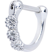 Load image into Gallery viewer, 16G 1/4 Daisy Chain Flower Hinged Cartilage Clicker