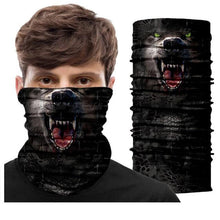 Load image into Gallery viewer, Summer Animal Bandana Neck Gaiter Tube Scarf Buff Party Halloween Half Mask Face Shield Sport Headband Balaclava Seamless Magic Head Scarf Breathable Bandana Turban Outdoor Hiking Quick-Dry Sweat Absorbing Scarves Multifunction Beanie Hat