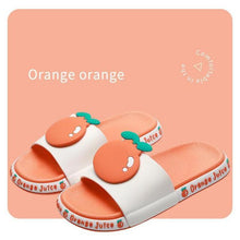 Load image into Gallery viewer, Summer Beach Slides Women Men Casual Slippers Fruits Thick Soled Sandals Girls Bathroom Shoes Girls Water Shoes Cute Lightweight Fruit Slippers Beach Pool Indoor Outdoor Flip Flops