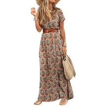 Load image into Gallery viewer, Summer Beach Stylish Womens Dress Long Casual V-Neck Party Comfort Fashion Women Dress