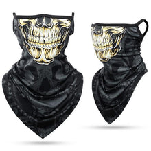 Load image into Gallery viewer, Summer Breathable Mesh Skull Hunting Cycling Bandana Sport Half Face Cover Mask Running Hiking Skiing Triangle Neck Warmer Scarf Motorcycle Protect Cycling Face Mask Anti-UV Neck Hood Half Face Breathable Dustproof Headband Triangle Sport Scarf