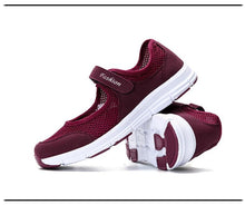 Load image into Gallery viewer, Summer Breathable Womens Sneakers Walking Sporty Mesh Sport Running Light Flats Casual Vulcanize Simple Shoes Spring Comfortable Espadrilles Luxury Design Espadrilles