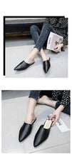 Load image into Gallery viewer, Summer Elegant Ladies Slippers Slip On Square Heel Shoes High Heels Women Pumps Women Flats Elastic Mules Comfortable Slip On Women's Flats Loafers Casual Flat Shoes