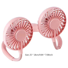 Load image into Gallery viewer, Summer Fan Hanging Neck 1200mAh Fan Rechargeable USB Hanging Neck Fan Mini Carry On Electric Fan For Outdoor Sports Cooling Fan Portable Hanging Neck Fan Rechargeable Neck Fan