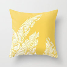 Load image into Gallery viewer, Summer Fashion Fresh Yellow Cute Pillows Case Geometry Yellow Pillow Case Cushion Cover Polyester Pillowcase Floral Cushion Case Modern Decorative Pillows For Bed Sofa Couch 45x45CM