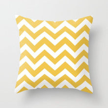 Load image into Gallery viewer, Summer Fashion Fresh Yellow Cute Pillows Case Geometry Yellow Pillow Case Cushion Cover Polyester Pillowcase Floral Cushion Case Modern Decorative Pillows For Bed Sofa Couch 45x45CM
