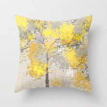 Load image into Gallery viewer, Summer Fashion Fresh Yellow Cute Pillows Case Geometry Yellow Pillow Case Cushion Cover Polyester Pillowcase Floral Cushion Case Modern Decorative Pillows For Bed Sofa Couch 45x45CM