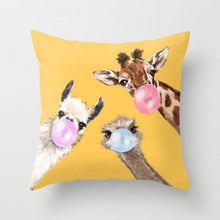 Load image into Gallery viewer, Summer Fashion Fresh Yellow Cute Pillows Case Geometry Yellow Pillow Case Cushion Cover Polyester Pillowcase Floral Cushion Case Modern Decorative Pillows For Bed Sofa Couch 45x45CM