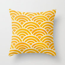 Load image into Gallery viewer, Summer Fashion Fresh Yellow Cute Pillows Case Geometry Yellow Pillow Case Cushion Cover Polyester Pillowcase Floral Cushion Case Modern Decorative Pillows For Bed Sofa Couch 45x45CM
