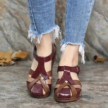 Load image into Gallery viewer, Summer Flat Sandal For Women Multicolor Handmade Retro Flowers Flip-Flops Women Slippers Cute Flat Summer Flats Sandals Women Strappy Flat Open Toe Sandals