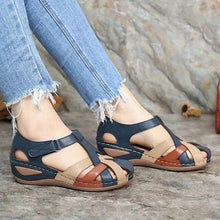 Load image into Gallery viewer, Summer Flat Sandal For Women Multicolor Handmade Retro Flowers Flip-Flops Women Slippers Cute Flat Summer Flats Sandals Women Strappy Flat Open Toe Sandals