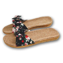 Load image into Gallery viewer, Summer Flax Home Slippers Women Slapping Beach Flip Flops Non-slip House Family Slippers Womens Indoor Home Slippers Non-Slip Casual Outdoor Lightweight Sandals