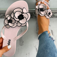 Load image into Gallery viewer, Summer Flowers Flip Flops Women Indoor Slippers Outdoor Sandals Flip-flops Fashion Beach Flat Flipflops Sandals Fashion Summer Slip On Comfort Flat Beach Thong Slipper