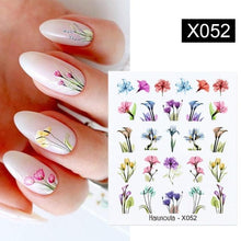 Load image into Gallery viewer, Summer Fruit Water Decals Kiwi Banana Strawberry Flower Alphabet Leaves Nail Art Stickers Wraps Slider Decorations 3D Fruit Nail Art Slices, Summer Fruit Slime Nail Supplies Nail Art Decorations Fruit Flakes Nail Accessories