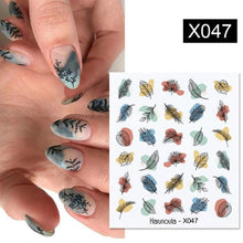 Load image into Gallery viewer, Summer Fruit Water Decals Kiwi Banana Strawberry Flower Alphabet Leaves Nail Art Stickers Wraps Slider Decorations 3D Fruit Nail Art Slices, Summer Fruit Slime Nail Supplies Nail Art Decorations Fruit Flakes Nail Accessories