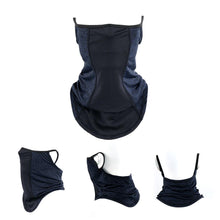 Load image into Gallery viewer, Summer Half Face Mask Cycling Bandana Scarf Neck Gaiter Warmer Bicycle Running Ski Hunting Hiking Hanging Ear Scarves Men Women Motorcycle Protect Cycling Face Mask Anti-UV Neck Hood Half Face Breathable Dustproof Headband Triangle Sport Scarf