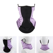 Load image into Gallery viewer, Summer Half Face Mask Cycling Bandana Scarf Neck Gaiter Warmer Bicycle Running Ski Hunting Hiking Hanging Ear Scarves Men Women Motorcycle Protect Cycling Face Mask Anti-UV Neck Hood Half Face Breathable Dustproof Headband Triangle Sport Scarf