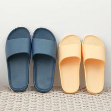 Load image into Gallery viewer, Summer Home Mens Slippers Simple Black White Shoes Non-Slip Bathroom Slides Flip Flops Indoor Women Slippers Soft Slides Slippers For Men Cloud Cushioned Slides Thick Non-Slip Pool Gym House Slipper