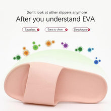 Load image into Gallery viewer, Summer Home Mens Slippers Simple Black White Shoes Non-Slip Bathroom Slides Flip Flops Indoor Women Slippers Soft Slides Slippers For Men Cloud Cushioned Slides Thick Non-Slip Pool Gym House Slipper