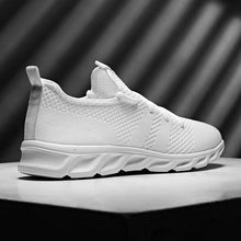 Load image into Gallery viewer, Summer Men's Casual Light Sneaker Outdoor Breathable Mesh Fashion Sports White Popular Style Running Casual Sneakers Couple Walk Sport Running Athletic Non Slip Fashion Sneakers