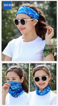 Load image into Gallery viewer, Summer Men Women Camouflage Bandana Half Face Mask Neck Gaiter Cover Face Scarf Cycling Hunting Fishing Balaclava Scarf Unisex Men Women Bandanas Polyester Breathable Windproof Anti UV Neck Cover Camping Hiking Climbing Face Mask