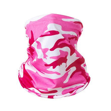 Load image into Gallery viewer, Summer Men Women Camouflage Bandana Half Face Mask Neck Gaiter Cover Face Scarf Cycling Hunting Fishing Balaclava Scarf Unisex Men Women Bandanas Polyester Breathable Windproof Anti UV Neck Cover Camping Hiking Climbing Face Mask