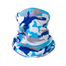 Load image into Gallery viewer, Summer Men Women Camouflage Bandana Half Face Mask Neck Gaiter Cover Face Scarf Cycling Hunting Fishing Balaclava Scarf Unisex Men Women Bandanas Polyester Breathable Windproof Anti UV Neck Cover Camping Hiking Climbing Face Mask