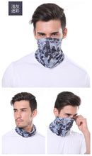 Load image into Gallery viewer, Summer Men Women Camouflage Bandana Half Face Mask Neck Gaiter Cover Face Scarf Cycling Hunting Fishing Balaclava Scarf Unisex Men Women Bandanas Polyester Breathable Windproof Anti UV Neck Cover Camping Hiking Climbing Face Mask