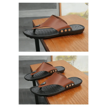 Load image into Gallery viewer, Summer Modern Design Men Flip-Flops For Beach Slippers Classic Brown Sandals Comfortable Casual Beach Outdoor Slippers For Men