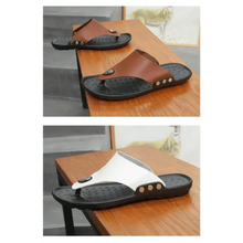 Load image into Gallery viewer, Summer Modern Design Men Flip-Flops For Beach Slippers Classic Brown Sandals Comfortable Casual Beach Outdoor Slippers For Men