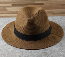 Load image into Gallery viewer, Summer Outdoor Men Large Size Hats Lady Beach Wide Brim Straw Hat Unisex Luxury Straw Hat Classic Mens Dress Hats Party Accessories