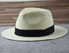 Load image into Gallery viewer, Summer Outdoor Men Large Size Hats Lady Beach Wide Brim Straw Hat Unisex Luxury Straw Hat Classic Mens Dress Hats Party Accessories