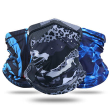 Load image into Gallery viewer, Summer Printed Bandana Hiking Neck Gaiter Hunting Half Face Cover Cycling Running Tube Scarf Fishing Sports Cool Mask Men Women Outdoor Sports Face Mask Dustproof Winter Hiking Scarves Half Mask Balaclava Ski Mask with Ear Loop