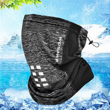 Load image into Gallery viewer, Summer Reflective Cycling Bandana Scarf Ice Silk Anti-UV Breathable Neck Buff Mountain Bike Bicycle Riding Scarf Bandana Motorcycle Bike Riding Protection Headscarf Camping Hiking Protective Face Camo Scarf Shemagh