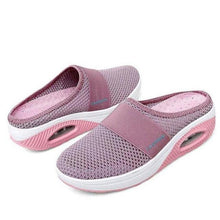 Load image into Gallery viewer, Summer Sandals Fashion Platform Slippers Outdoor Casual Flip Flops Comfy Slippers Women Flats Mesh Shoes Casual Air Cushion Platform Mesh Mules Sneaker Sandals For Female Lightweight Beach Shoes Outdoor Slippers