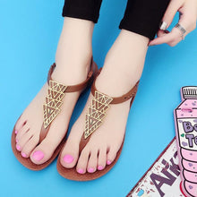 Load image into Gallery viewer, Summer Sandals Women New Flat Slides Flip Flops Seaside Vacation Shoes Woman Beach Flat Style Casual Sandals Slippers Beach Shoes Dress Summer Beach Shoes Thong Slippers