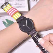 Load image into Gallery viewer, Summer Style Canvas Women Quartz Watch New Fashion Casual Wristwatches Woman Outdoor Unisex Watches Casual Sports Wrist Watch With Nylon Strap Elegant Design
