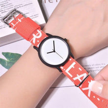 Load image into Gallery viewer, Summer Style Canvas Women Quartz Watch New Fashion Casual Wristwatches Woman Outdoor Unisex Watches Casual Sports Wrist Watch With Nylon Strap Elegant Design