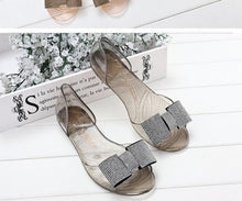 Load image into Gallery viewer, Summer Style Women Sandals Fashion Shoes Woman Casual Lightweight Toe Sandal Crystal Flat Shoes Round Toe Dress Open Toe Sandals Flip Flops Slip On Fashion Dress Shoes