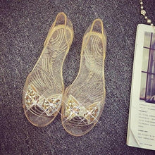 Load image into Gallery viewer, Summer Style Women Sandals Fashion Shoes Woman Casual Lightweight Toe Sandal Crystal Flat Shoes Round Toe Dress Open Toe Sandals Flip Flops Slip On Fashion Dress Shoes