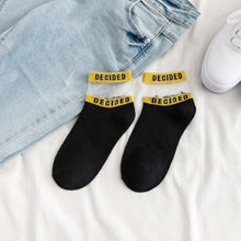 Load image into Gallery viewer, Summer Transparent Letter Patterned Socks Women Hollow Out Cotton Short Socks Thin Casual Ankle Socks Made Of Breathable Cotton Boat Socks For Women