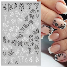 Load image into Gallery viewer, Summer Tropical Plants 3D Nail Sticker Iridescent Leaves Tree Transfer Decals Slider For Nails DIY Nail Art Decoration 3D Nail Stickers Decals Snowflakes Elk Bear Christmas Xmas Transfer Stickers Nail Art Self-Adhesive Decals Decoration Nail Art