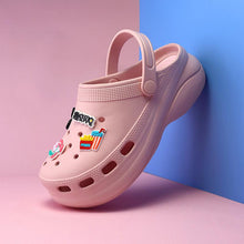 Load image into Gallery viewer, Summer Women Clogs Platform Garden Sandals Fruit Slippers Beach Shoes Increase Outdoor Unisex Garden Clogs Shoes Comfortable Slip-on Summer Beach Sandals