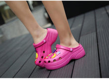 Load image into Gallery viewer, Summer Women Clogs Platform Garden Sandals Fruit Slippers Slip On Beach Shoes Fashion Slides Platform Clogs Beach Sandals Slippers For Women
