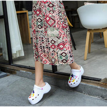 Load image into Gallery viewer, Summer Women Clogs Platform Garden Sandals Fruit Slippers Slip On Beach Shoes Fashion Slides Platform Clogs Beach Sandals Slippers For Women
