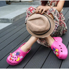 Load image into Gallery viewer, Summer Women Clogs Platform Garden Sandals Fruit Slippers Slip On Beach Shoes Fashion Slides Platform Clogs Beach Sandals Slippers For Women