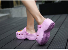 Load image into Gallery viewer, Summer Women Clogs Platform Garden Sandals Fruit Slippers Slip On Beach Shoes Fashion Slides Platform Clogs Beach Sandals Slippers For Women