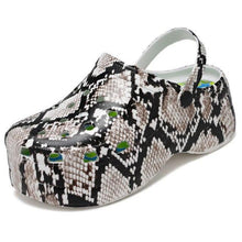 Load image into Gallery viewer, Summer Women Clogs Quick Dry Rainbow Tie Thick Wedges Garden Shoes Beach Sandals Flip Flops For Women Slipper Lightweight Home Slip On Walking Casual Art Painted Travel Holiday Shoes